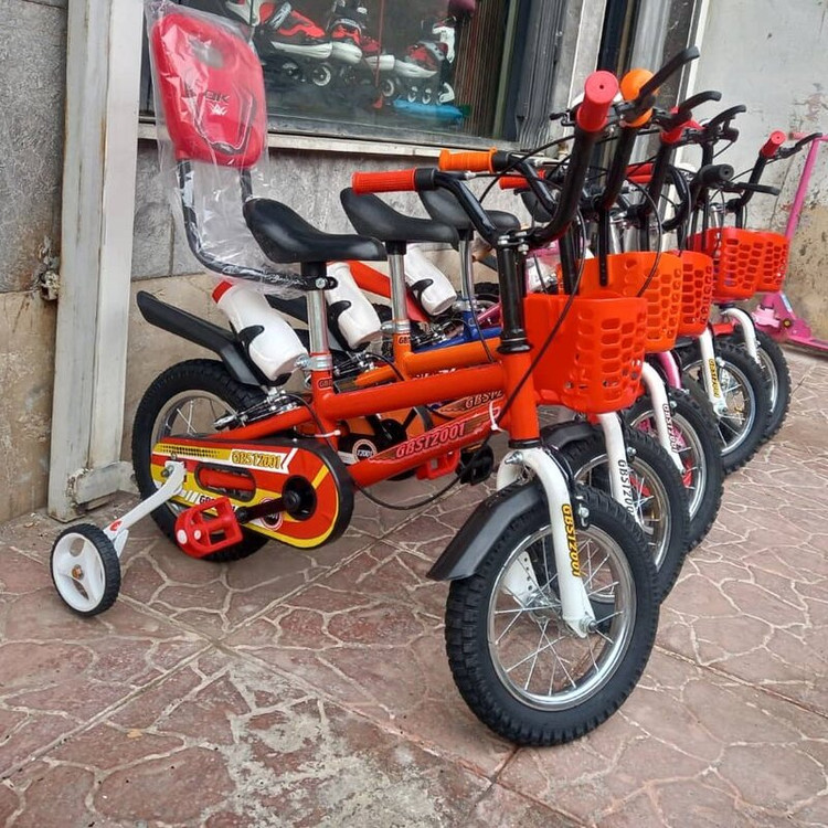 دوچرخه سایز 12 طوقه فلزی تکیه گاه با گارانتی یکساله