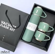 فلاسک ۳ لیوان جعبه کادویی